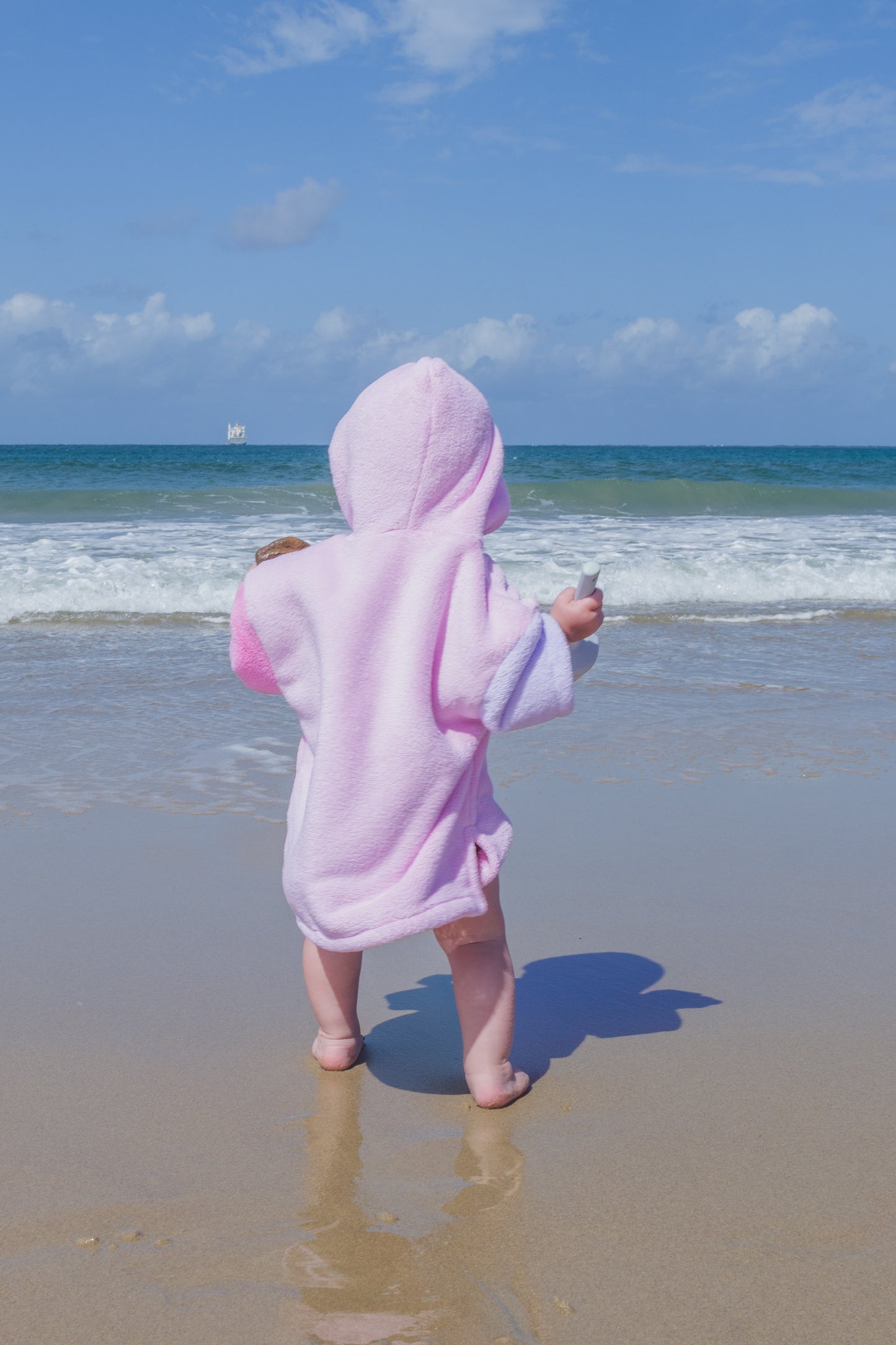 Hooded Towel - Sea Shell Pink