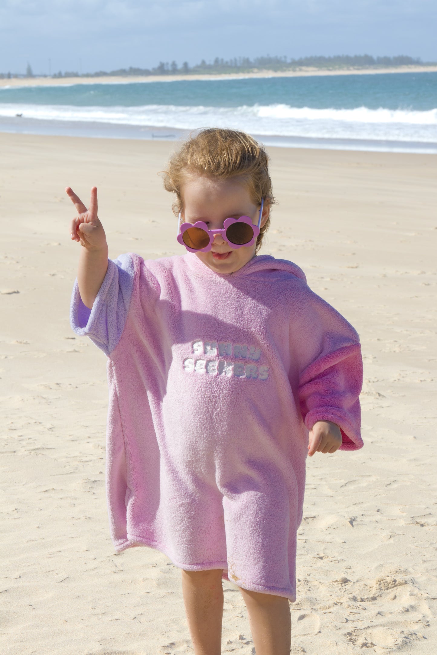 Hooded Towel - Sea Shell Pink