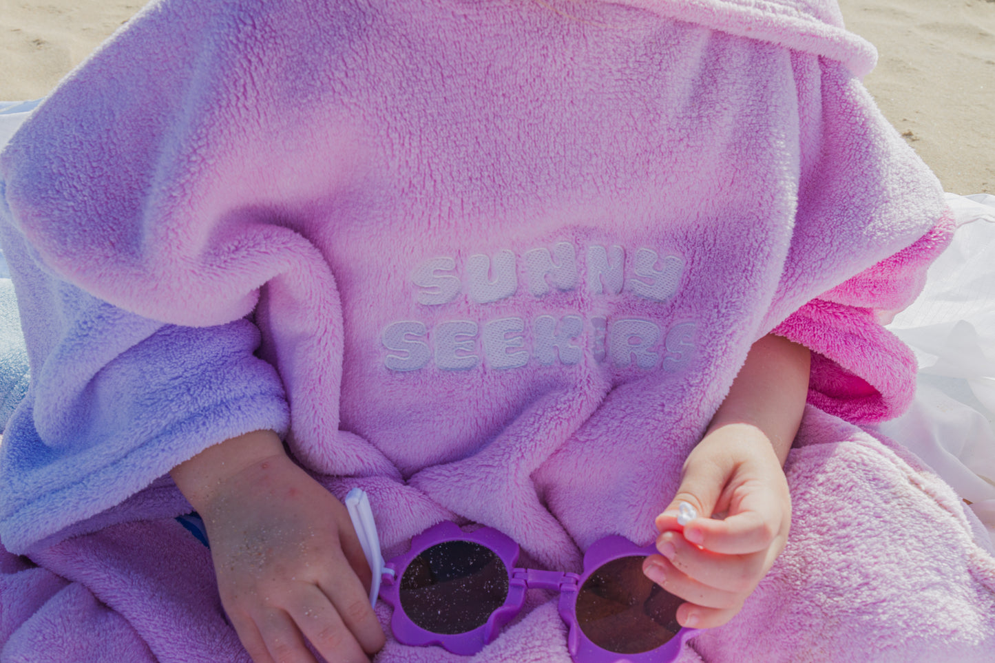Hooded Towel - Sea Shell Pink