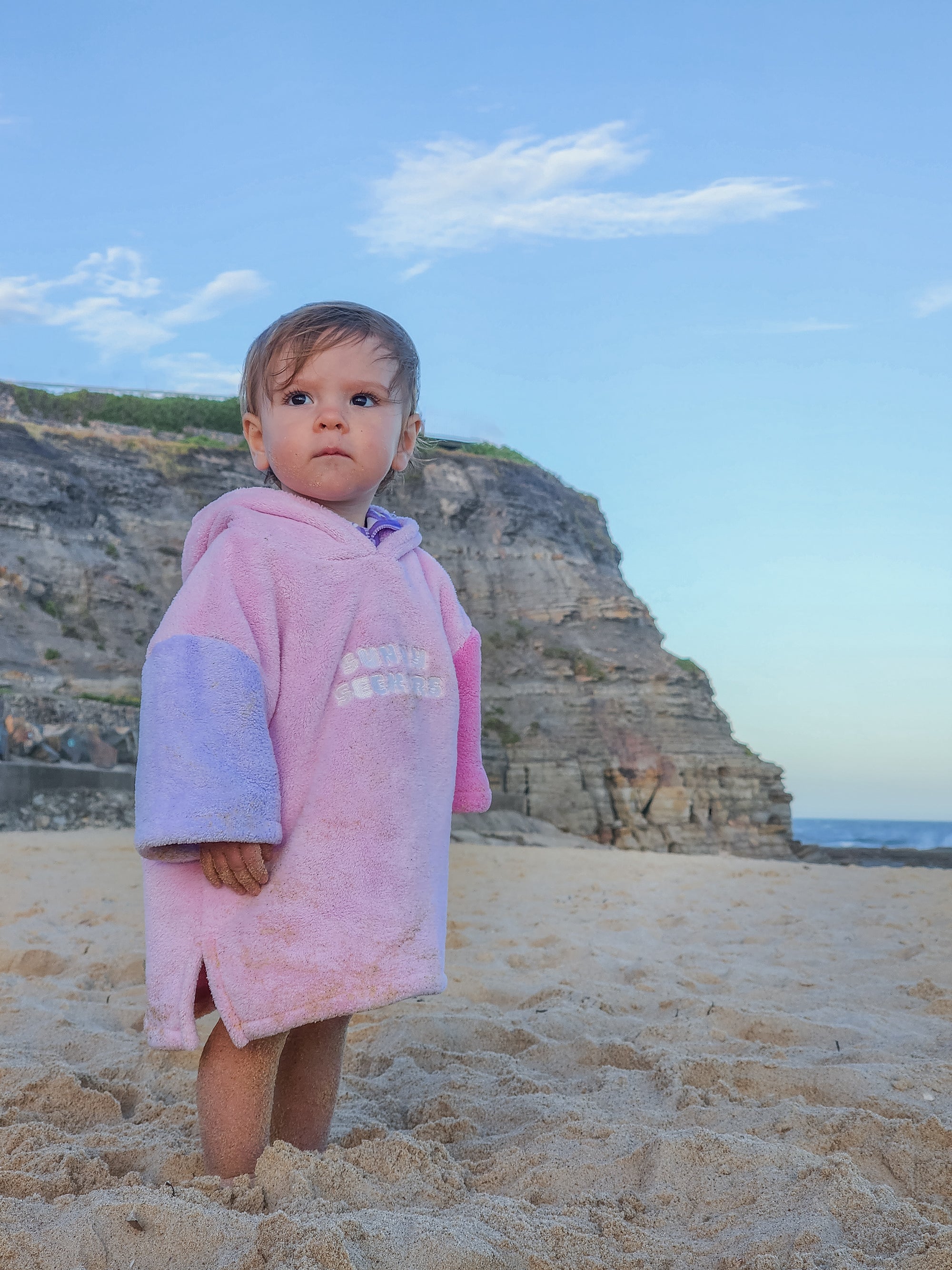 Hooded Towel - Sea Shell Pink