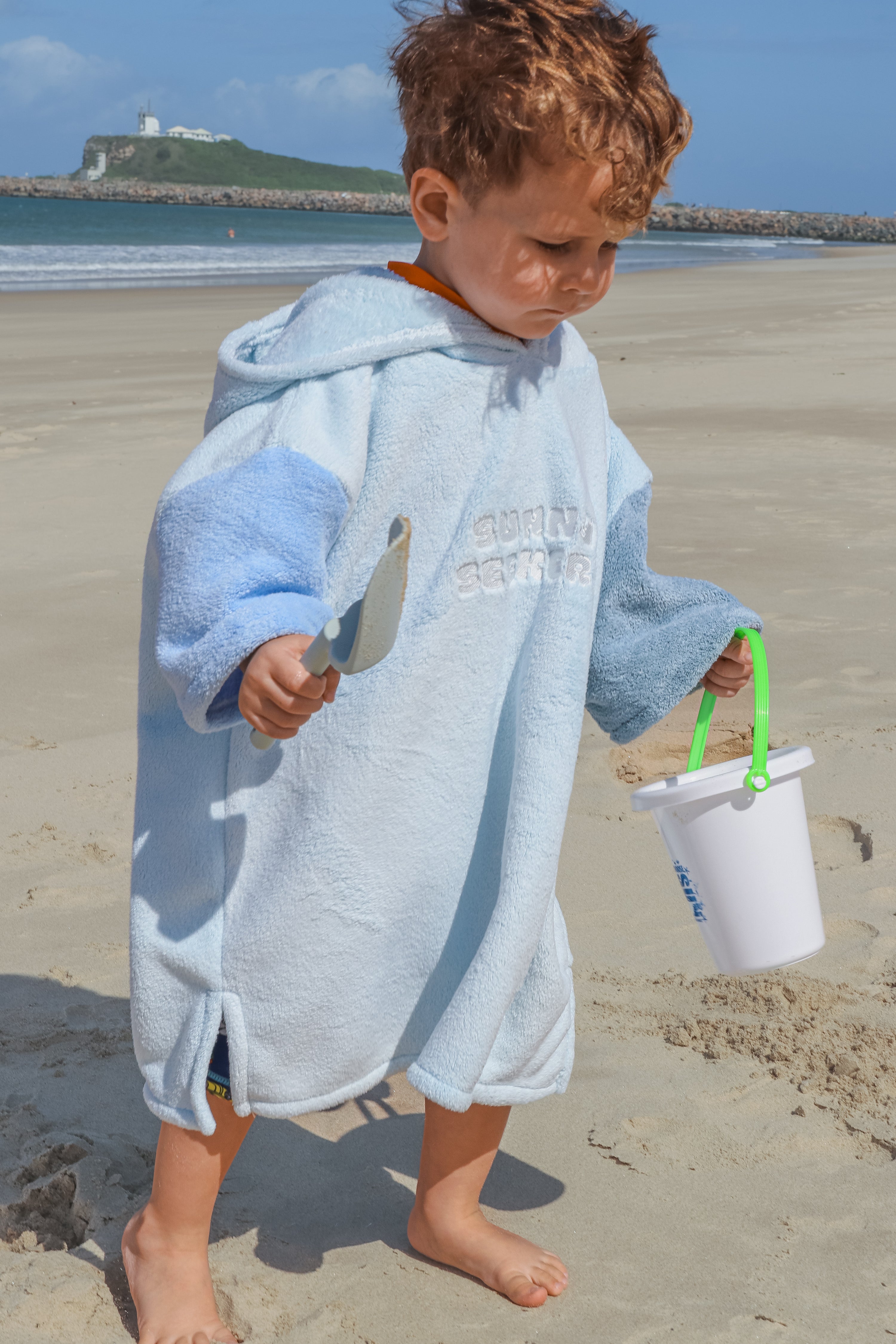 Hooded Towel - Sky Blue