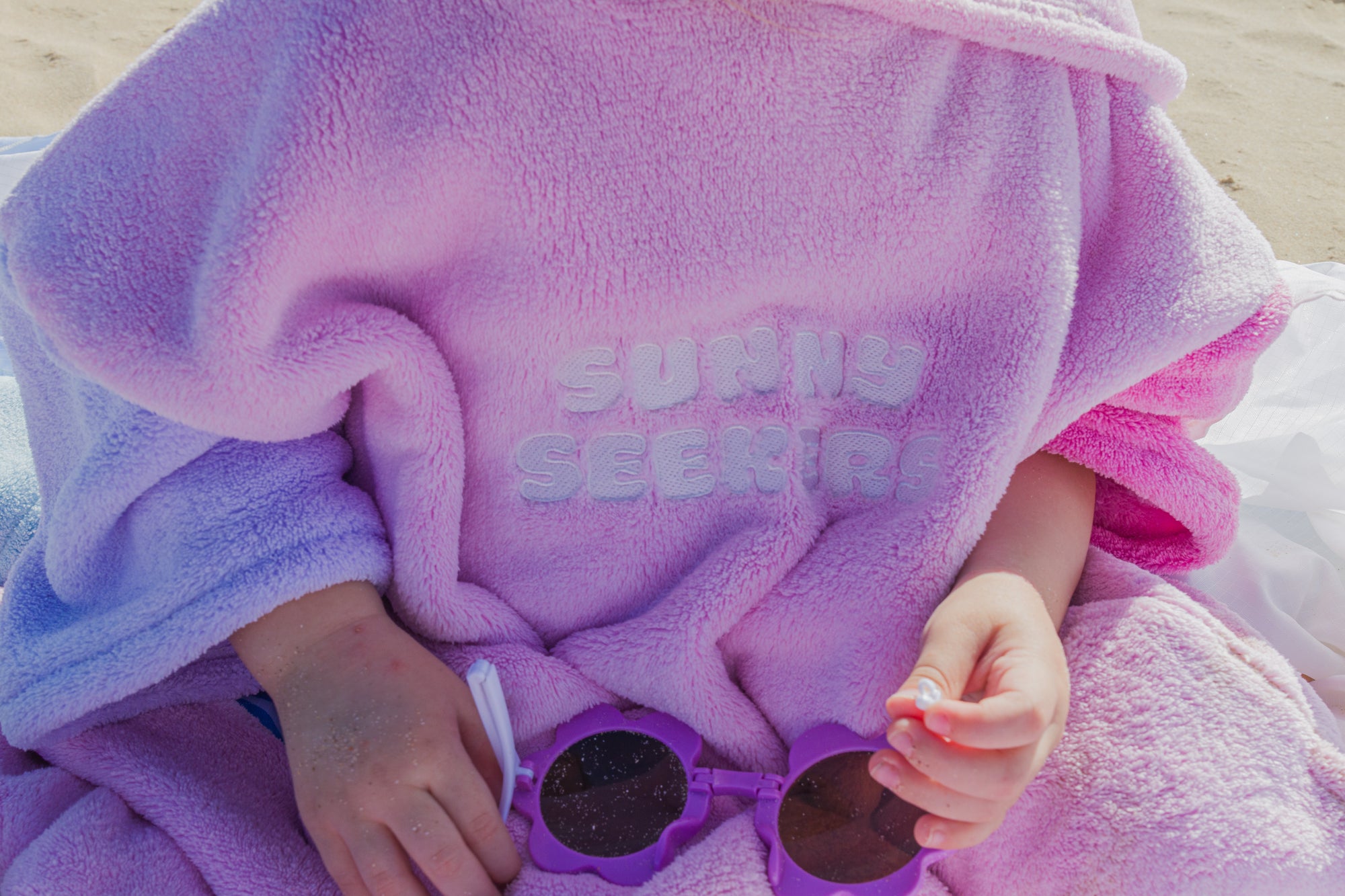 Hooded Towel - Sea Shell Pink