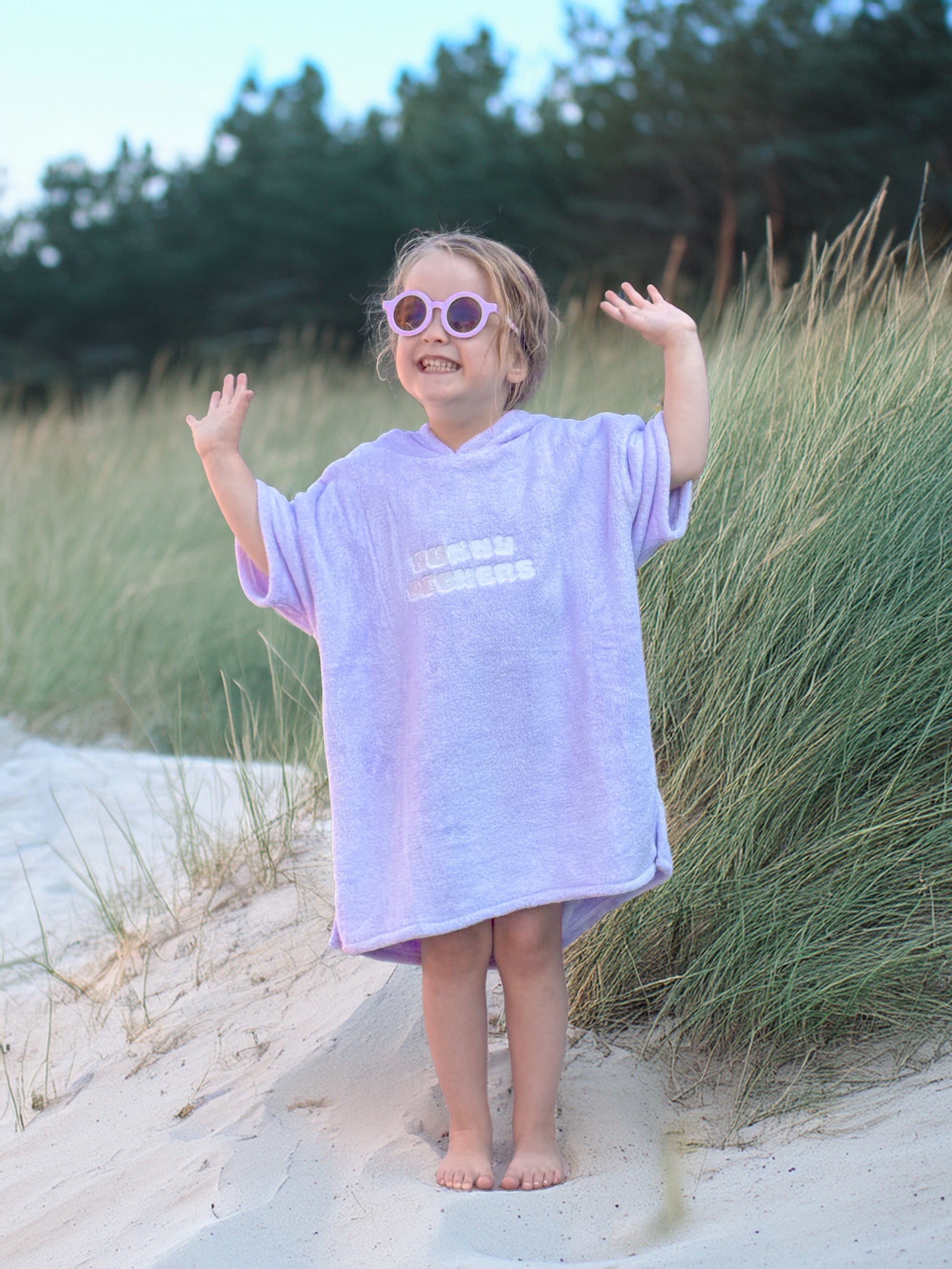 Hooded Towel -  Soft Purple