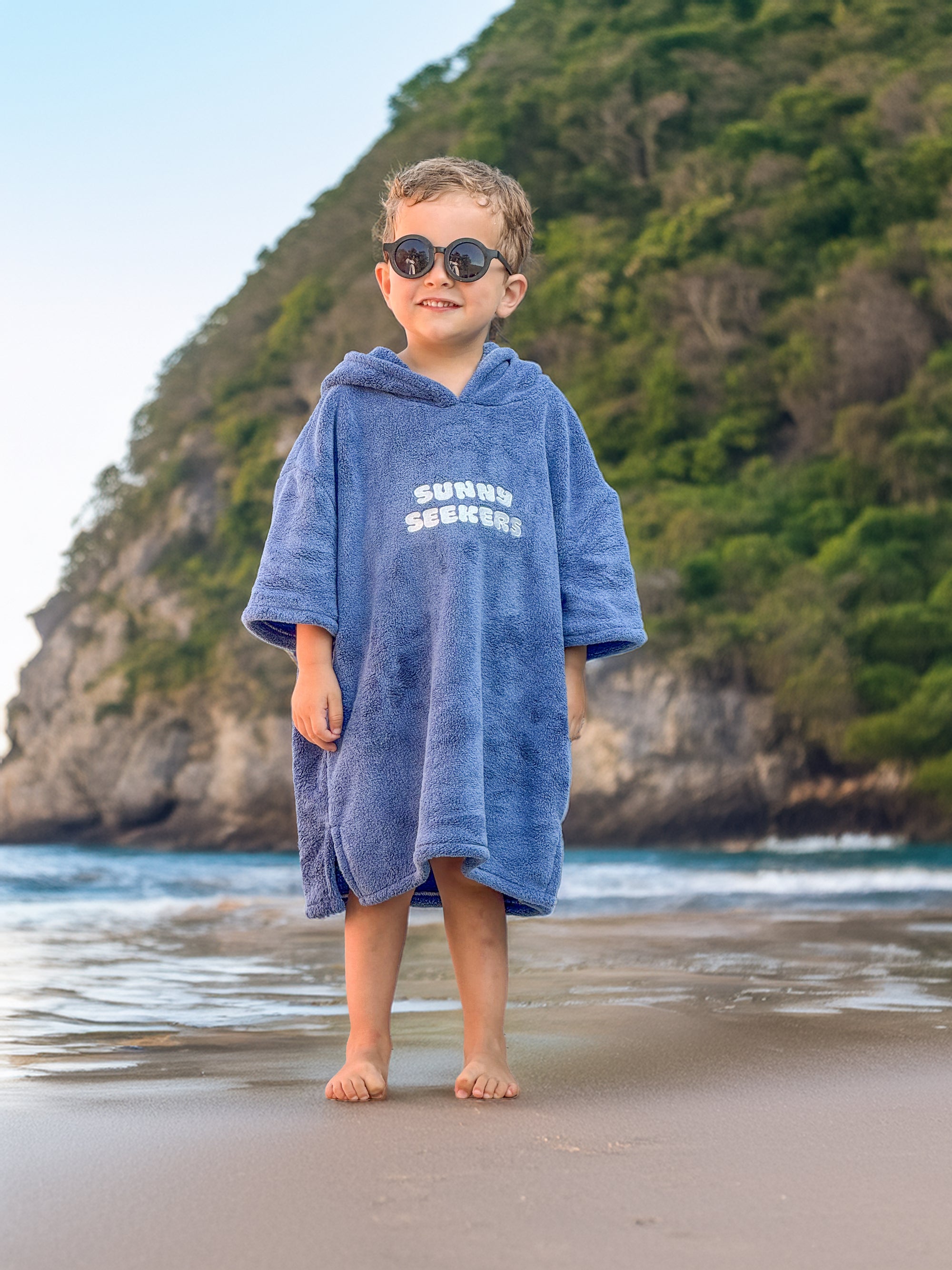 Hooded Towel - Deep Sea Blue