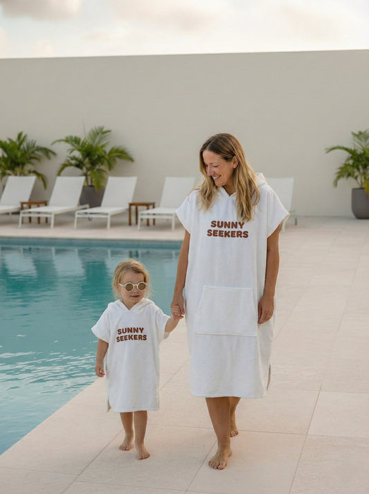 Adult Fresh White Hooded Towel