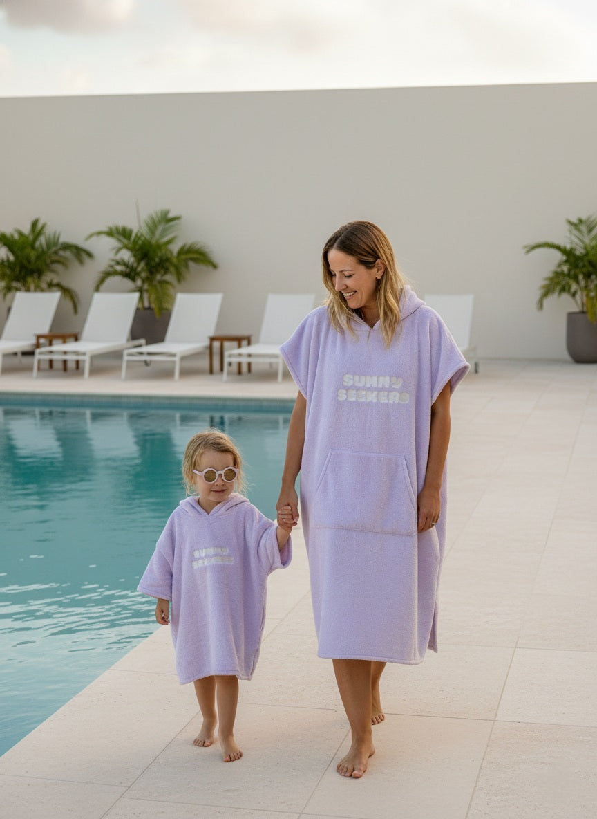 Hooded Towel -  Soft Purple